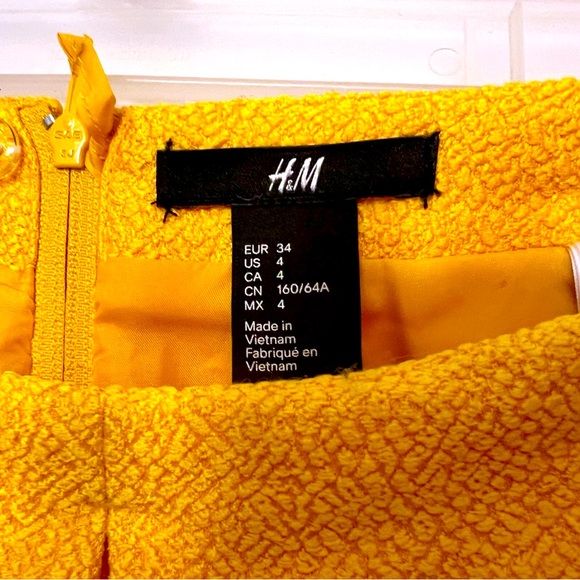 H&M Yellow Skirt (size 4) - Picture 3 of 4
